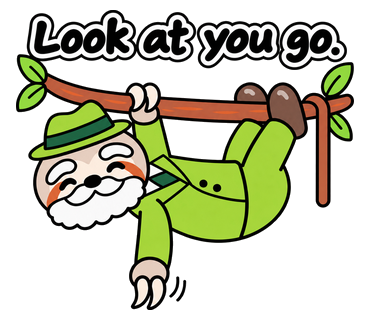 Look at you go.